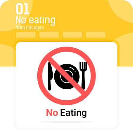 No eating sign premium icon with multiple style isolated on white background. Vector symbol concept design template for web design and mobile app, food, UI, UX and all project. EPS fileのイラスト素材