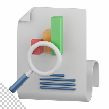 3d rendering data research isolated useful for business, analytics, web, money and finance designの写真素材