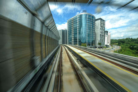 Kuala Lumpur December 20, 2016. A Mass Rapid Transit (MRT) train operates during the opening to the...