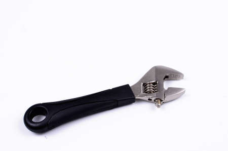 Adjustable wrench tool, isolated on white background