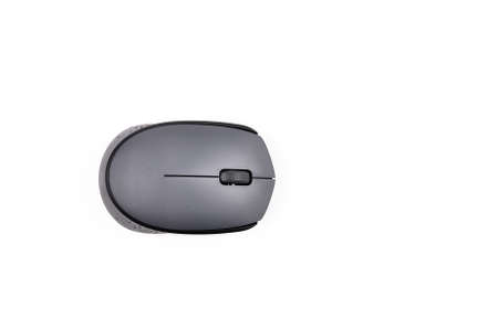 Wireless mouse isolated on white backgroundの写真素材