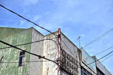 Roof shop in a thatched building in Jakarta. Indonesia