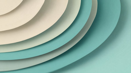 This abstract image showcases layered paper textures in soft pastel tones, perfect for creative design, backgrounds, and modern art projects.の素材