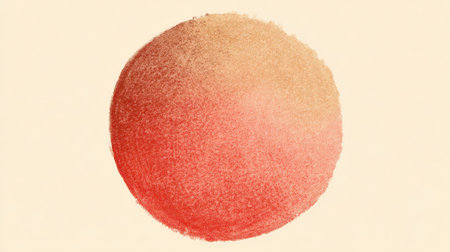 This artwork features a soft red circular gradient with gentle texture and warm hues, creating an inviting and modern aesthetic perfect for various design needs.の素材