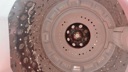 Servicing appliances such as air conditioner, washing machine, and water filter. Focus on roller, drum, and cartridge replacement. Ideal for repair or maintenance themes.の写真素材