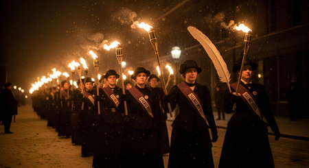 Unidentified people in the procession of the Holy Week in Vilnius Lithuaniaの素材