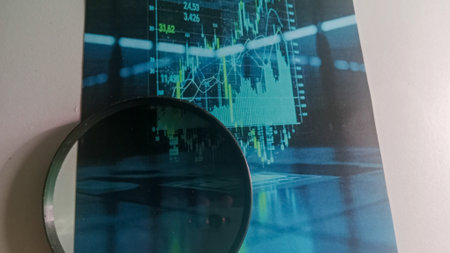 financial stock market graph on monitor. stock market data on monitor. stock market data on monitor....