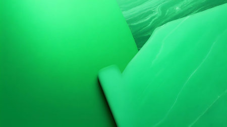 green abstract background with some smooth lines in it and some shades on itの素材