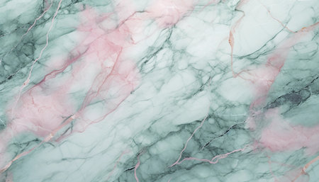 Marble patterned texture background for design pattern artwork in pink and green colorの素材