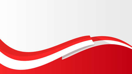 frame abstract background gradient independence day of indonesia flag red and white vector letter space shape modern landscape lineのイラスト素材