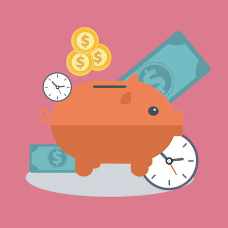 art icon illustration symbol of money saveのイラスト素材