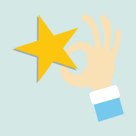 art icon illustration symbol of rating starのイラスト素材