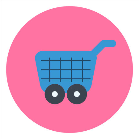 art illustration icon symbol of basket shopping cartのイラスト素材
