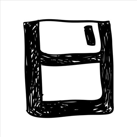 art illustration abstract hand draw vector symbol icon of document fileのイラスト素材