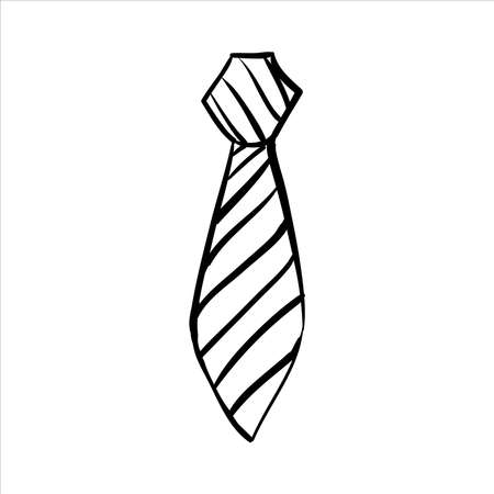 art illustration abstract hand draw vector symbol icon of tie officeのイラスト素材