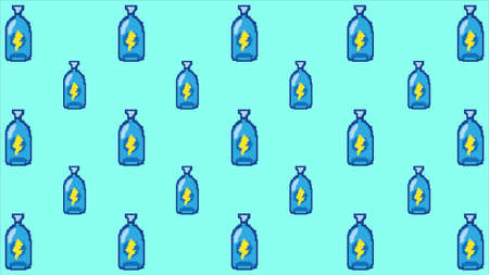 art illustration draw artwork background pixel character icon symbol design concept video game set of bottle flashのイラスト素材