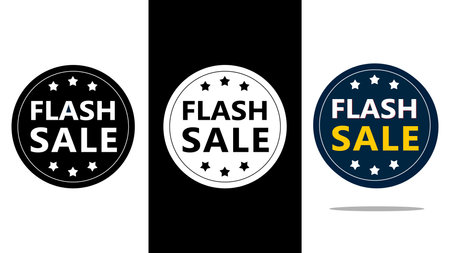 Art Illustration design concept advertisement promotion symbol icon market shop flash saleのイラスト素材