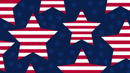 Art Illustration design concept symbol banner background flag america icon united state veteran independence wallpaperのイラスト素材