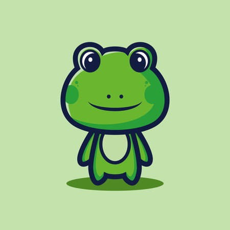 art illustration design concept mascot symbol icon animal of frogのイラスト素材