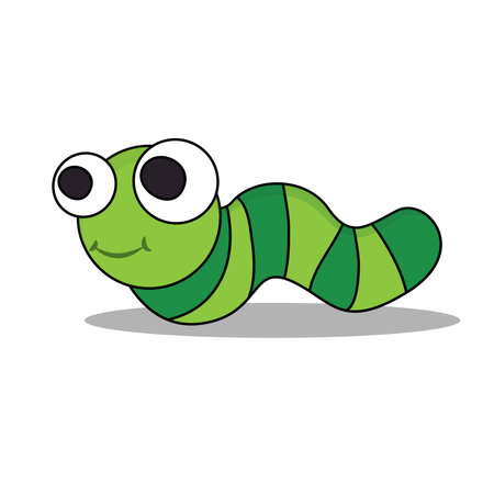 art illustration symbol macot animal icon design nature concept insect of caterpillarsのイラスト素材