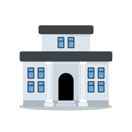 art illustration symbol icon logo building construction concept design of house apartのイラスト素材