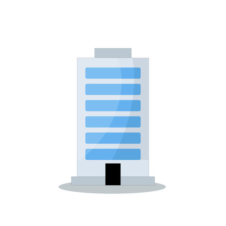 art illustration symbol icon logo building construction design concept of big house build urban city businessのイラスト素材