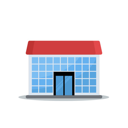 art illustration symbol icon logo building construction concept design of house apartのイラスト素材