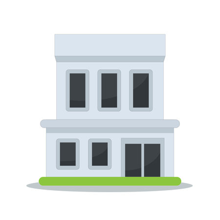 art illustration symbol icon logo building construction concept design of house apartのイラスト素材