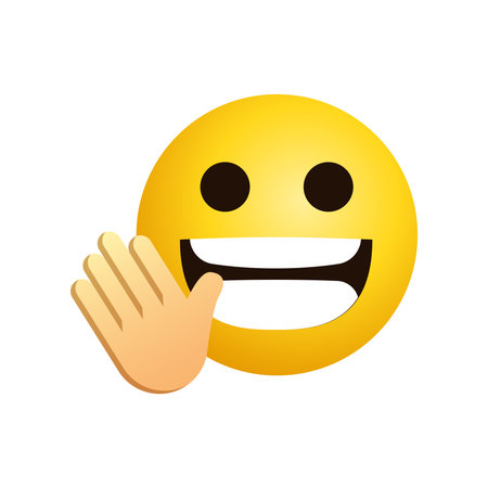 Art illustration Design Emoji face expression symbol emoticon of laughのイラスト素材