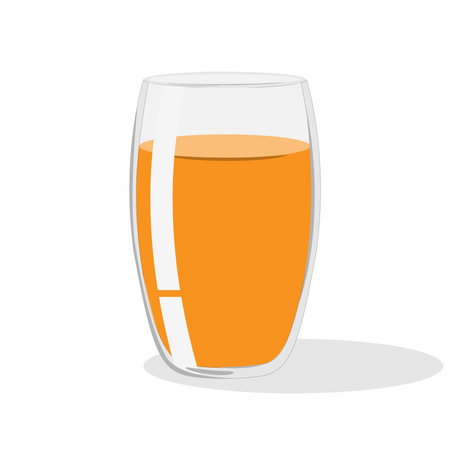 Art illustration design concept drink seamless symbol logo of orange juiceのイラスト素材