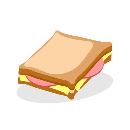 Art illustration design concept fast junk food seamless symbol logo of sandwichのイラスト素材