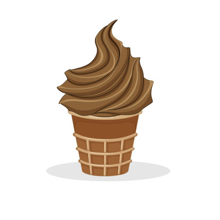 Art illustration design concept fast junk food seamless symbol logo of chocolate ice creamのイラスト素材