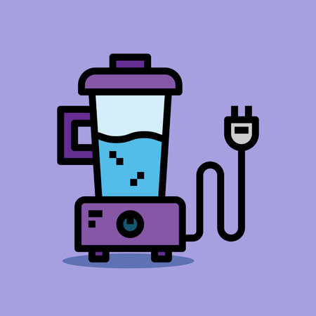 Art illustration symbol icon furniture logo household design sketch hand draw of juice blenderのイラスト素材