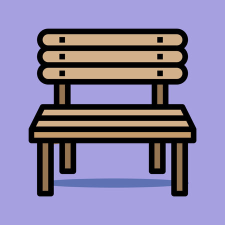 Art illustration symbol icon furniture logo household design of chair wooden parkのイラスト素材