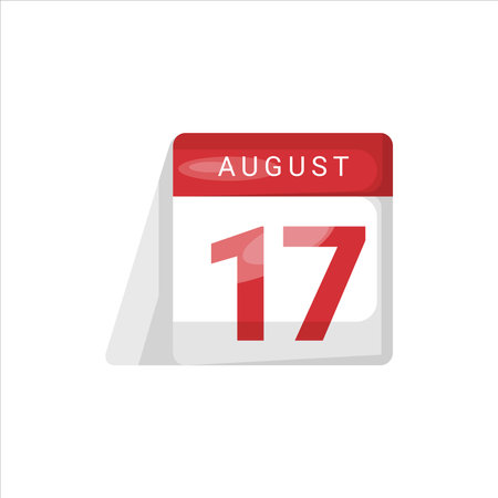 Art illustration symbol Indonesian Independence day icon logo august or pancasila of 17calendarのイラスト素材