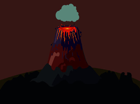 Art illustration background mount landscape hill design concept seamless cliff nature of mountain canyonのイラスト素材