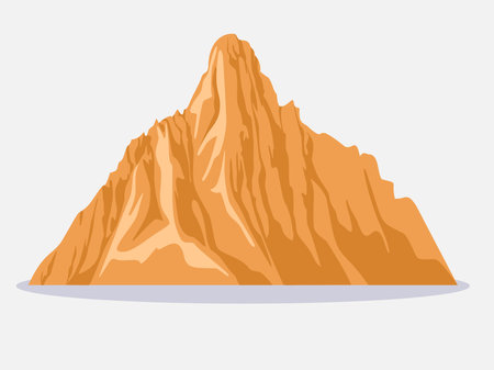 Art illustration background mount landscape hill design concept seamless cliff nature of mountain canyonのイラスト素材