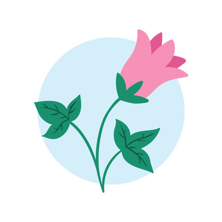 Art Illustration background wallpaper symbol icon botanical logo plants of aesthetic flower leafのイラスト素材