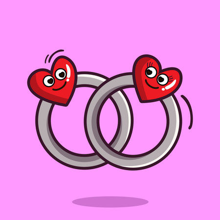 Art illustration icon logo valetine day symbol love romance february design colorful of ring loveのイラスト素材