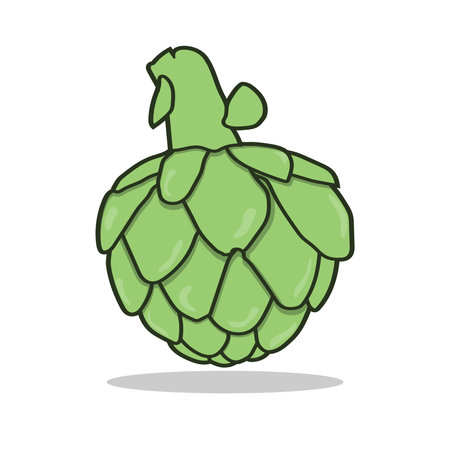 Art illustration Symbol logo botany design concept icon vegetables of artichokeのイラスト素材