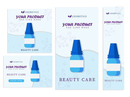 <p>art illustration design concept banner mock up brand product with four layer</p>のイラスト素材