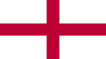 Flag of England. Official colors and proportion correctly. National flag of Englandのイラスト素材