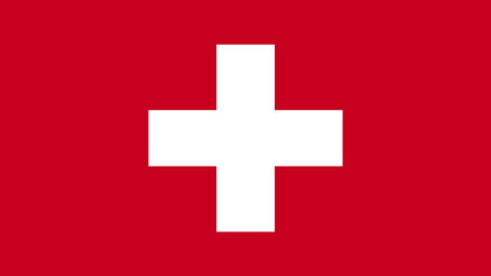Flag of Switzerland. Vector illustration. National flag of the Switzerland.のイラスト素材