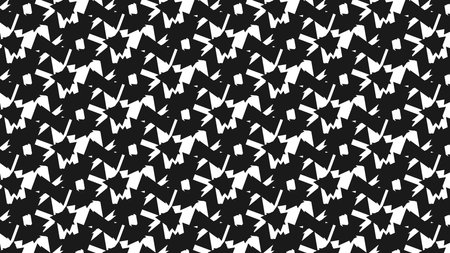 Seamless geometric pattern with black and white triangles. Vector illustration.のイラスト素材