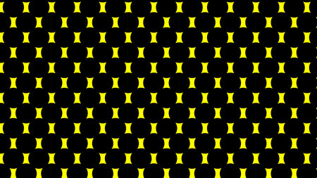 Seamless pattern with black and yellow stars on a black backgroundのイラスト素材