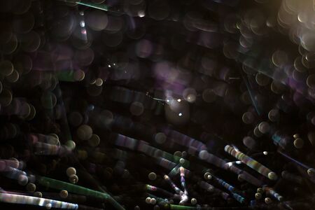 Abstract light and color effects, optical illusions, and macro worlds of the web.