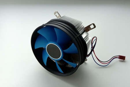 cooling cooler for a personal computer on a white backgroundの写真素材