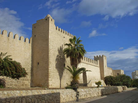 Tunisia, Suss - Febraury 26, 2008: fortification in historical part of town Suss.