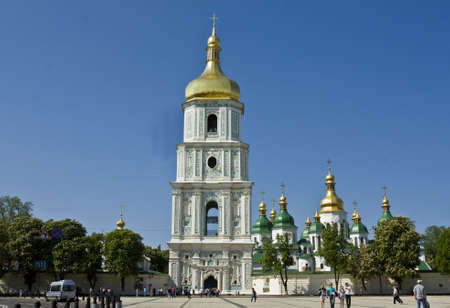 Kiev, Ukraine - May 06, 2012: Sofiyskiy cathedral.のeditorial素材