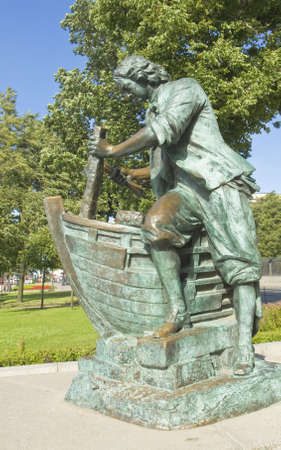 St. Petersburg, Russia - July 03, 2012: monument to king Peter I Great.のeditorial素材